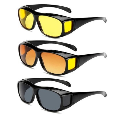 Anti-Glare Night Driving Goggles and Polarized Safety Glasses for Car Drivers