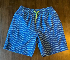 J. Crew Crewcuts Boys Blue Wave Sky Print Swim Trunk Size 8 BX370