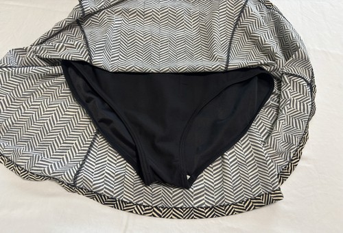 It Figures Womens Size 14 Swim Dress Chevron Print Babydoll Beach Vacation VTG - Picture 4 of 8