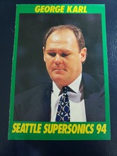 George Karl Seattle Supersonics Coach1993-94 French 5 Majeur RARE Oddball