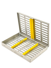 DENTAL SURGICAL AUTOCLAVE STERILIZATION CASSETTES RACKS BOX FOR 10 INSTRUMENTS
