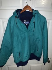 Penfield Double Layer Polar Fleece Heavy Hoodie Zip Jacket Blue Vintage Adult L