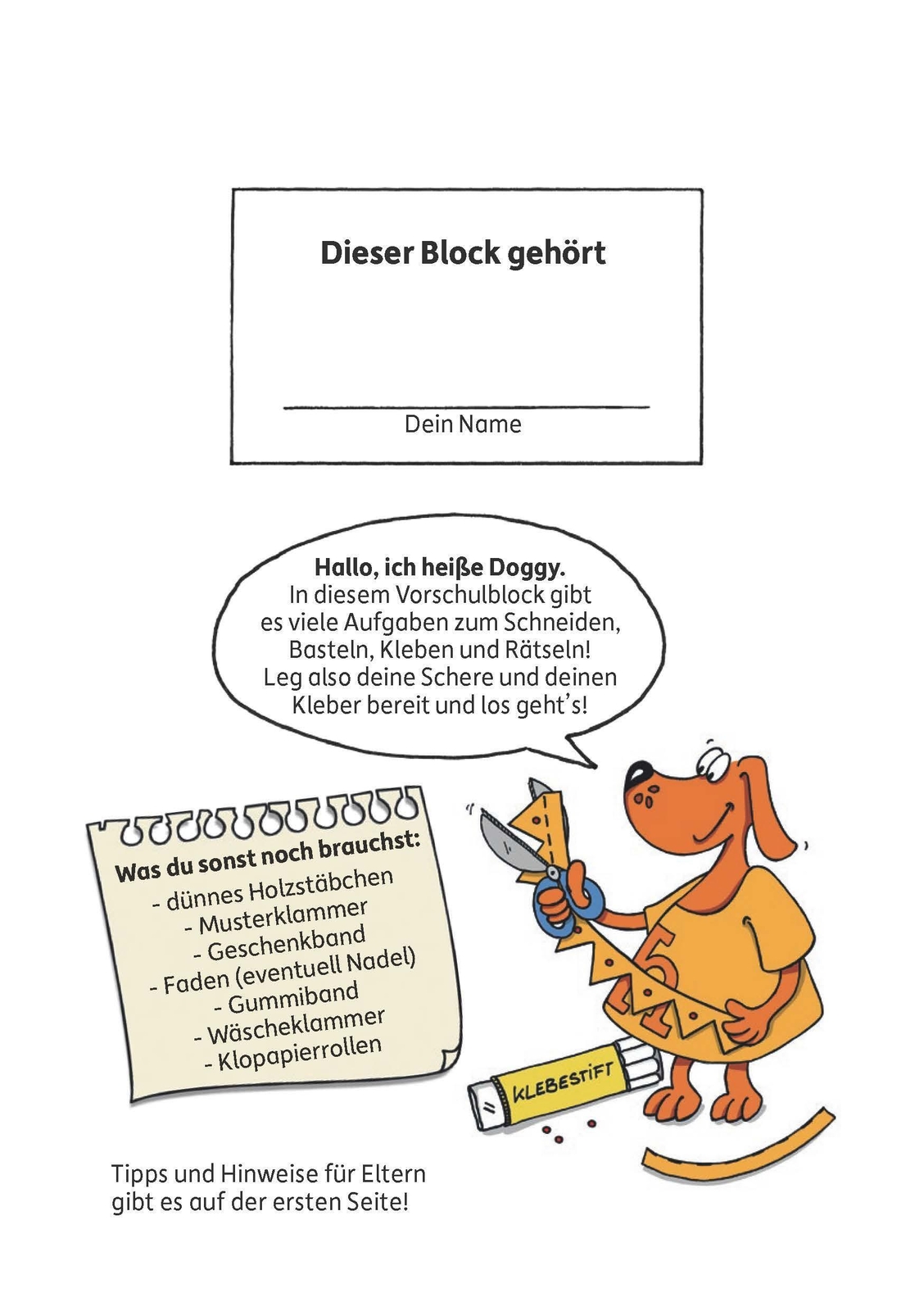 Thumbnail - Vorschulblock Ab 5 Jahre Für Junge Und Mädchen - Schneiden, Kleben,