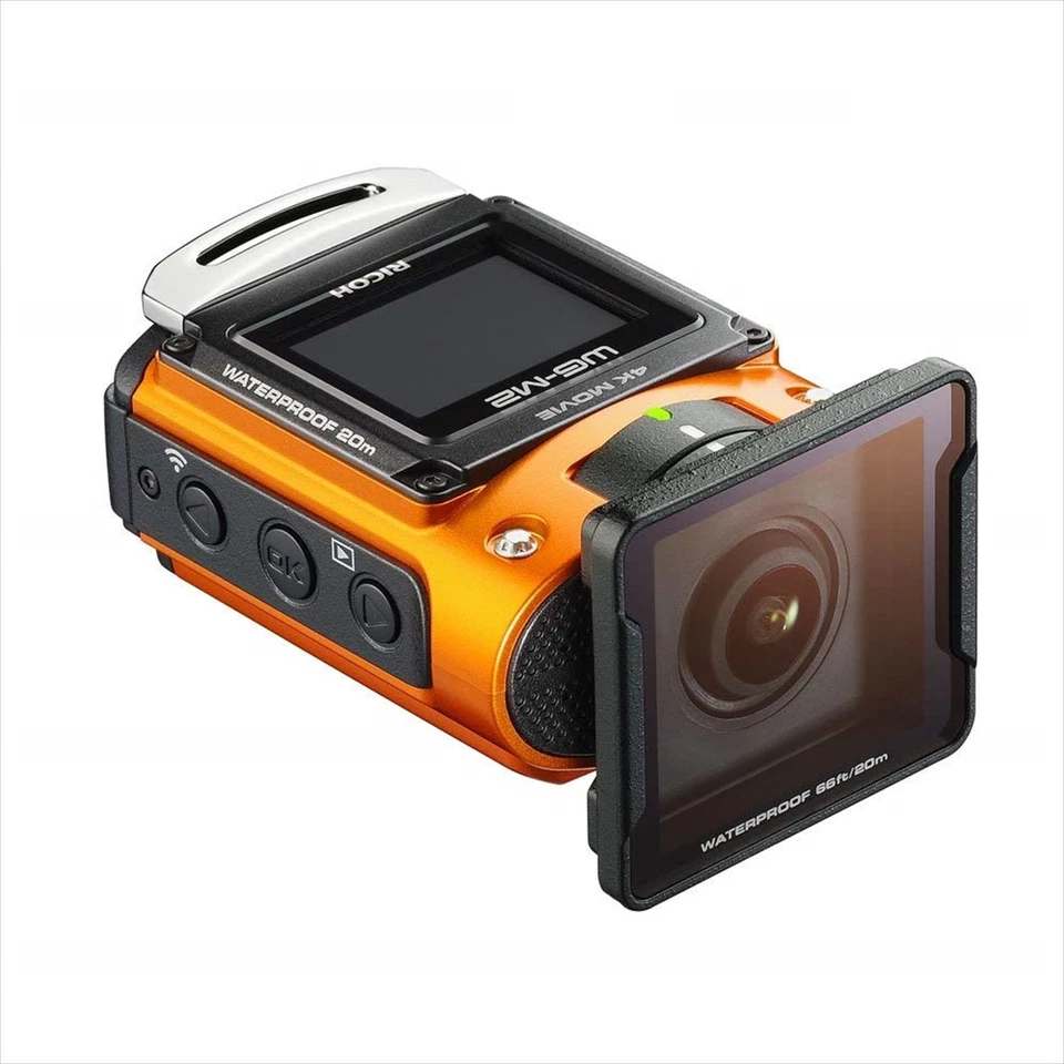 RICOH waterproof action camera WG-M2 Orange 4K Video Wide Angle 03801 Japan - Image 4 of 4