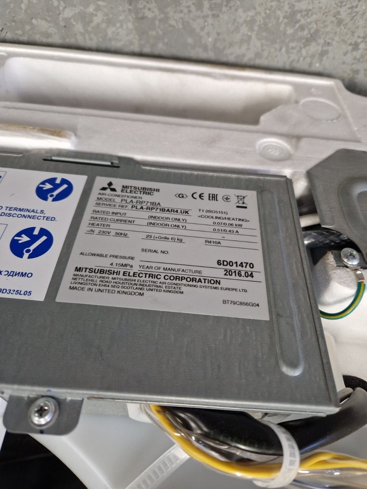 Mitsubishi pla rp71ba