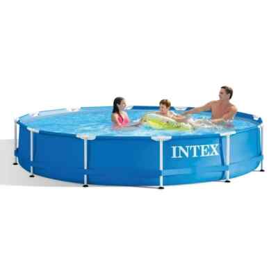 Intex 12' x 30'' Metal Frame Above Ground Pool with Filter Pump SHIPS FAST !!!