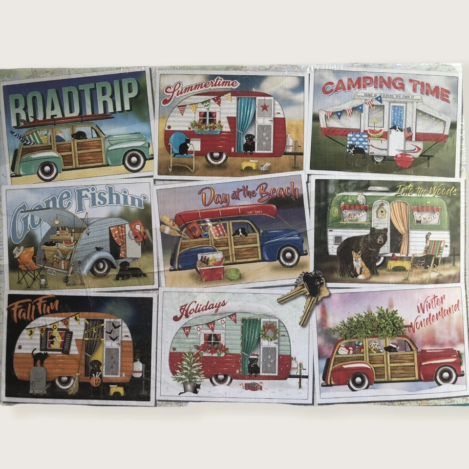 Rompecabezas Cobble Hill Hitting The Road 500 piezas nuevo en caja Foto 2 de 4