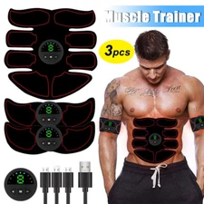 EMS Abdominal Muscle Toning Trainer ABS Stimulator Toner Pulse Tens Unit Belt