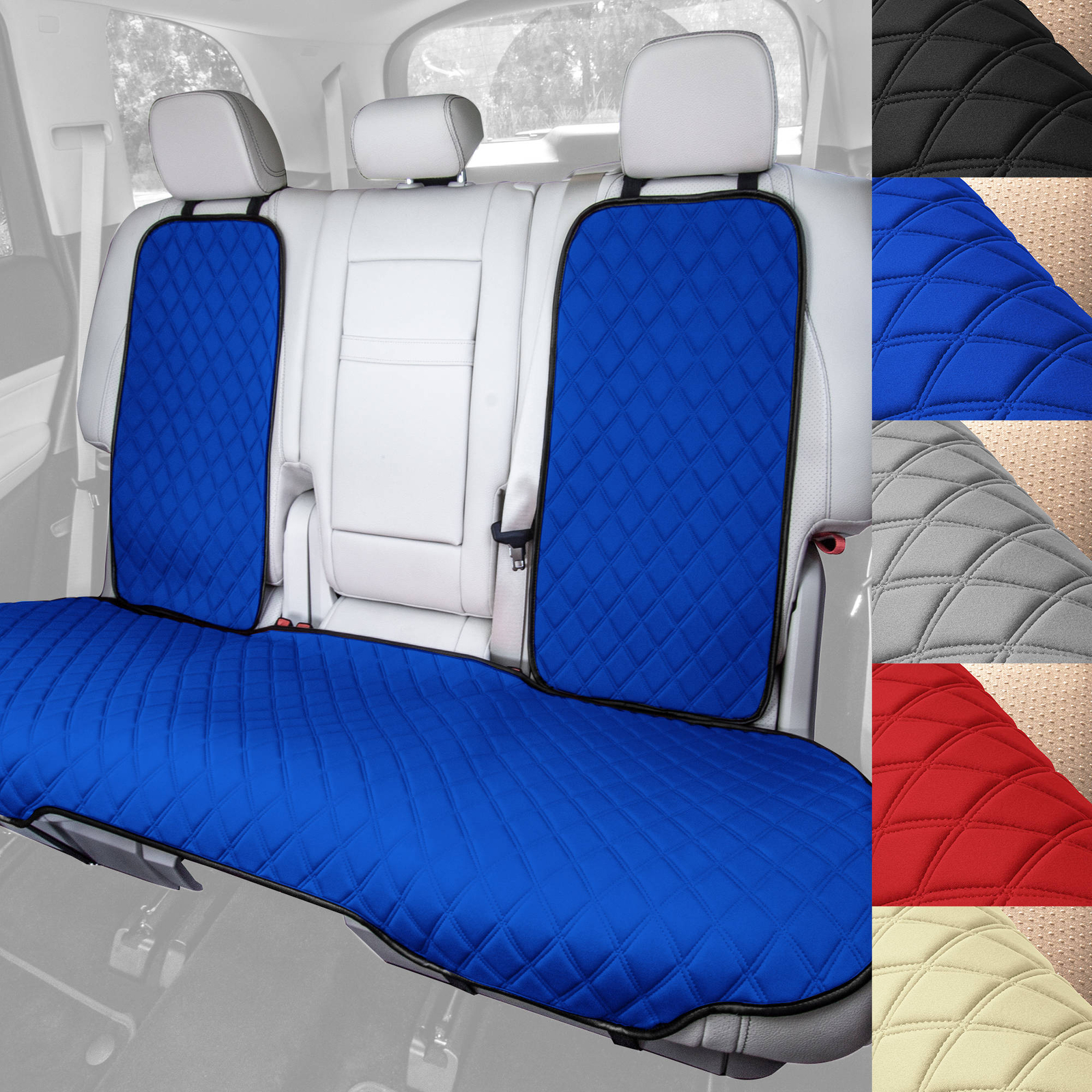FH Group Neosupreme Seat Protector Cushion Fit For Car Truck SUV Van – Rear Set