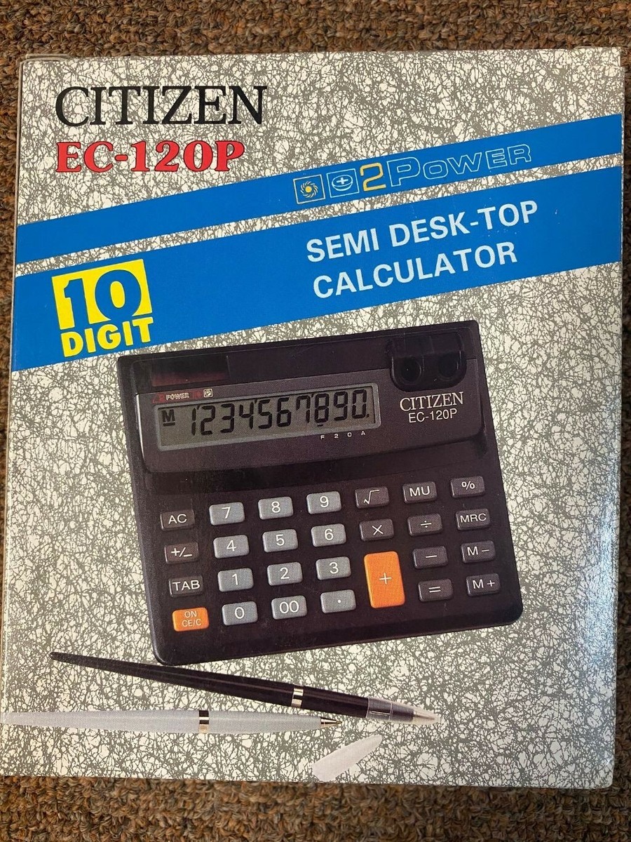 CITIZEN 計算機 CITIZEN EC-120P 10 DIGIT CALCULATOR 2 POWER | eBay