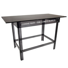 Kingdom Personalized Acrylic Communion Table-Smoky