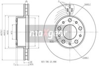 2X Maxgear 19-1334 Bremsscheibe FüR CitroËN Passend FüR Fiat Peugeot