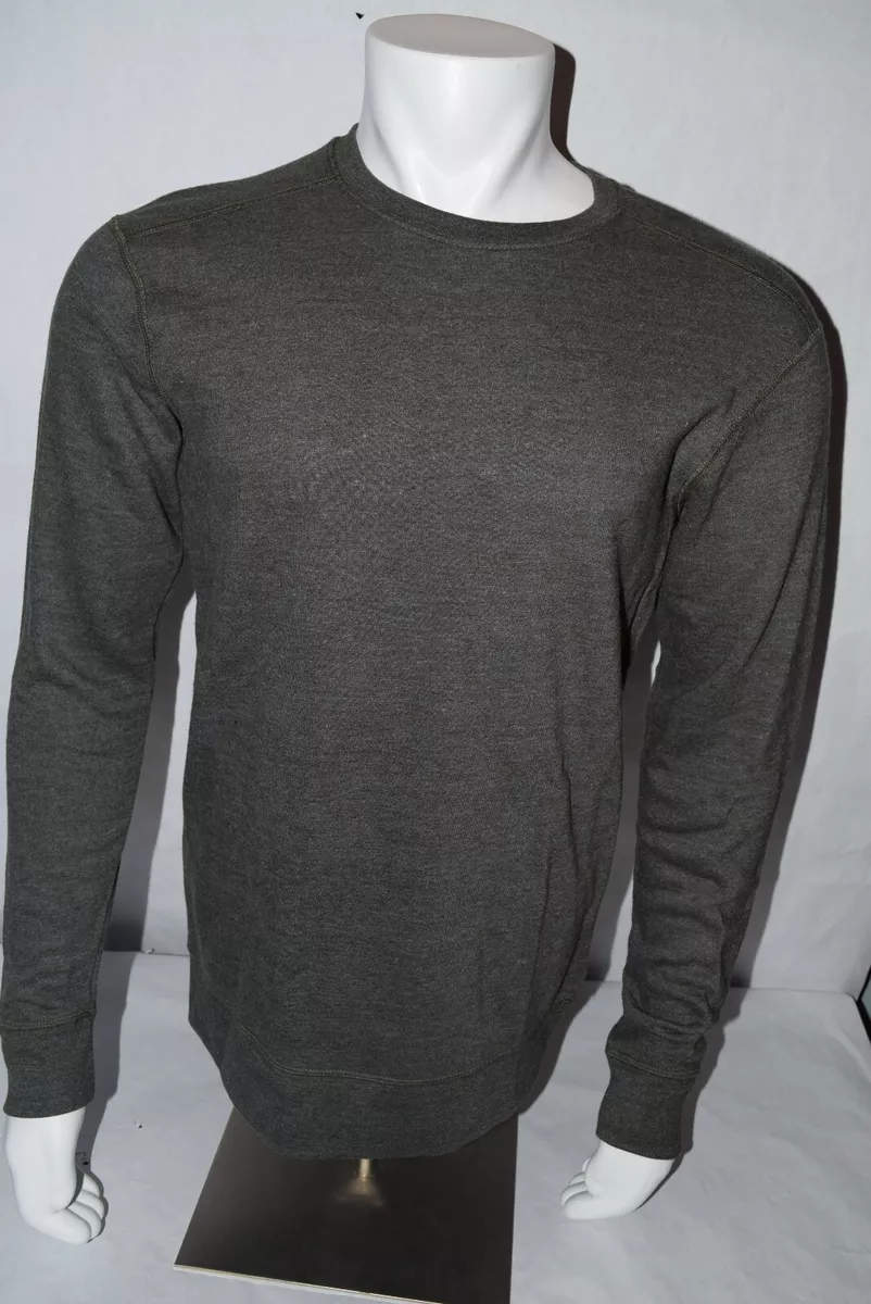 NWT Mens The North Face Terry Sweatshirt Standard Fit sz S Taupe Green Heather