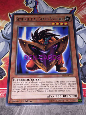 Yu Gi Oh Karte WÄCHTER MIT GROSSEM SCHILD LDK2-FRY16x3
