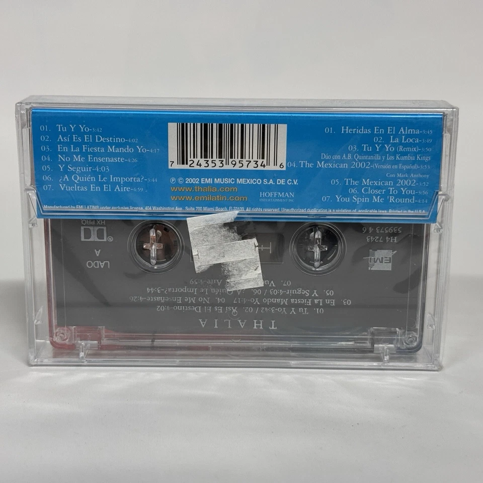 Thalia Cassette 2002 A Quien le Importa No Me Ensenaste Tu y To Cumbia Mix New - Image 2 of 3