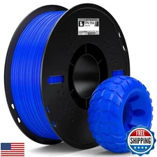 ELEGOO TPU Filament 1.75mm Blue 1KG, 95A Flexible Soft 3D Printing Filament D
