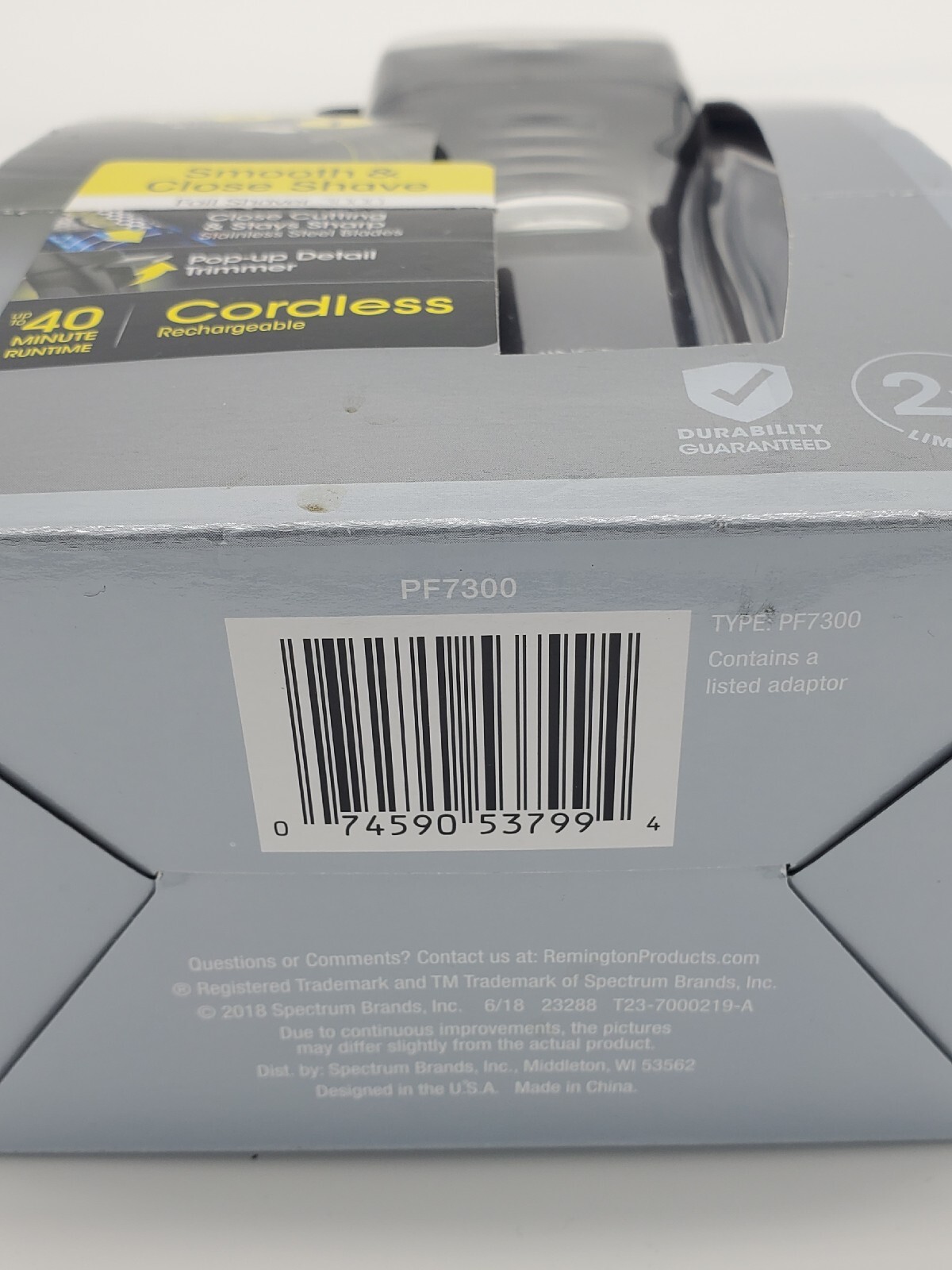 REMINGTON Cordless Rechargeable 2x FLEXING FOIL SHAVER 3000 with Pop-Up Trimmer