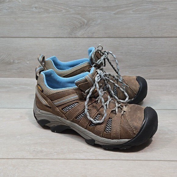 Scarpe sneakers Keen donna outdoor in pelle da trekking taglia 8 5