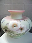 FENTON -  B. PEZZONI (HP) - LOTUS MIST BULBOUS FLORAL VASE - LE #731/1950 - BOX