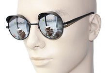 VINTAGE ROUND SUNGLASSES EYEGLASSES JOHN LENON STYLE WITH SHIELD SG1261