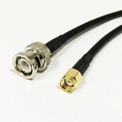 BNC male plug to RP SMA Male plug RF coax cable RG58 50cm 20'' high quality NEW