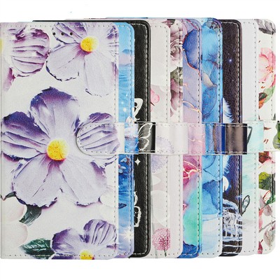 Lackiertes Muster Wallet Case Flip Cover für Samsung S9 S8 Note 20 10 J310 M53