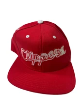 adidas  Men's LA Clippers City Pulse Flat brim Snapback Adjustable Hat-Red ,OSFA