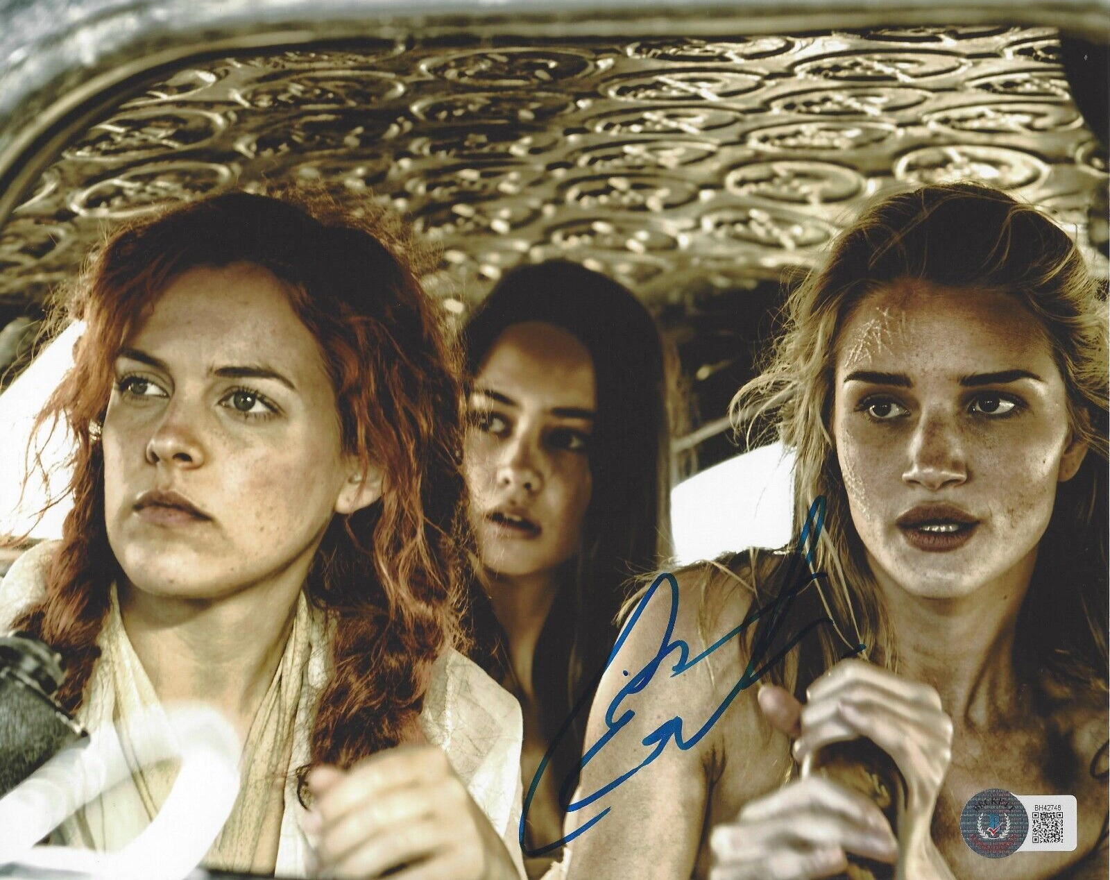 COURTNEY EATON 'MAD MAX: FURY ROAD' CHEEDO SIGNED 8x10 PHOTO 2 BECKETT BAS COA 