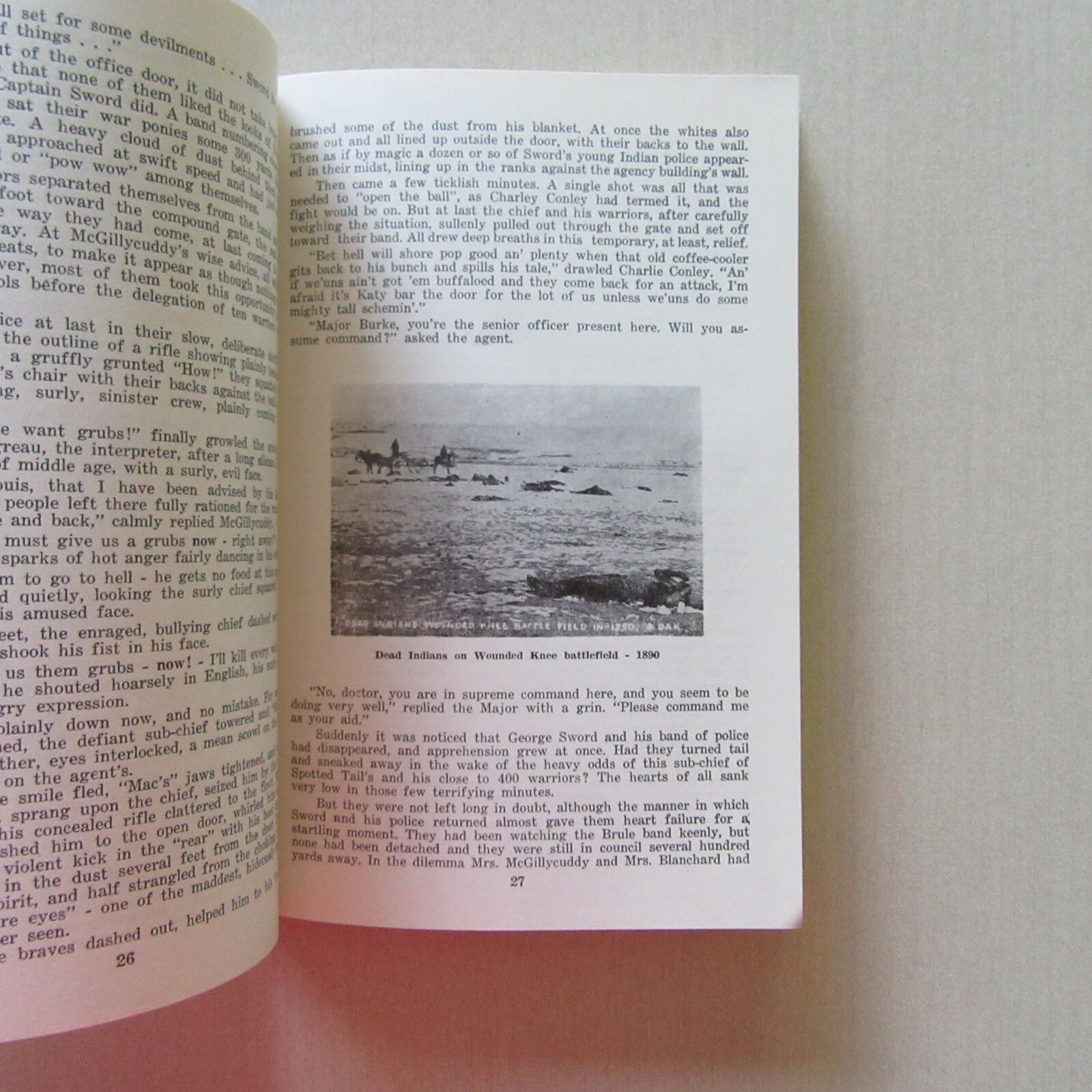 Tragedy Strikes at Wounded Knee by Will Spindler - Gordon Journal,1955