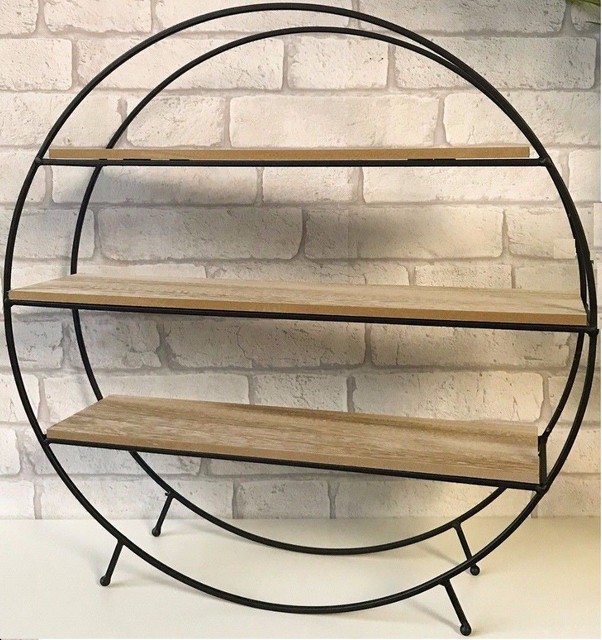 Round Bookcase Standing Shelves Unit Storage Shelf Bookshelf Shelving