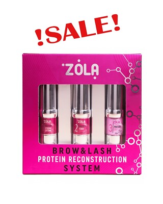 ZOLA LAMINATING SET NEW BROW&LASH PROTEIN RECONSTRUCTION SYSTEM 3 X 10 ml