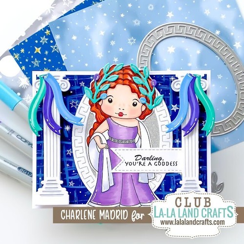 GREEK OVAL FRAME DIE-La-La Land Crafts-Marci & Luka Stamps-Steel/Wafer Dies-Lyre - Picture 9 of 14