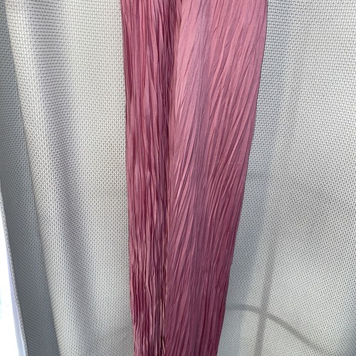 ALC Angelina rosa Satin Plissee plissiert Tauchausschnitt Maxikleid Gr. 12 neu mit Etikett 750 $ - Bild 8 von 10