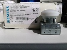 SIEMENS 3SB3 501-6AA60 White Indicator Light 22mm - 5 Units