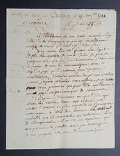 1784 French Manuscript Commercial Letter Bordeaux to Montauban, Signed