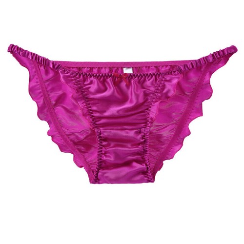 Womens 100% Silk High Cut French Bikinis Underwear Knickers Panties M L XL XXL - Picture 11 of 24