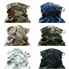 Unisex Camo Anti Sun UV Windproof Neck Gaiter Shield Face Mask Bandana Headwear