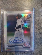 2020 Bowman Chrome Draft JASSON DOMINGUEZ image variation auto RC /99 🔥🔥🔥