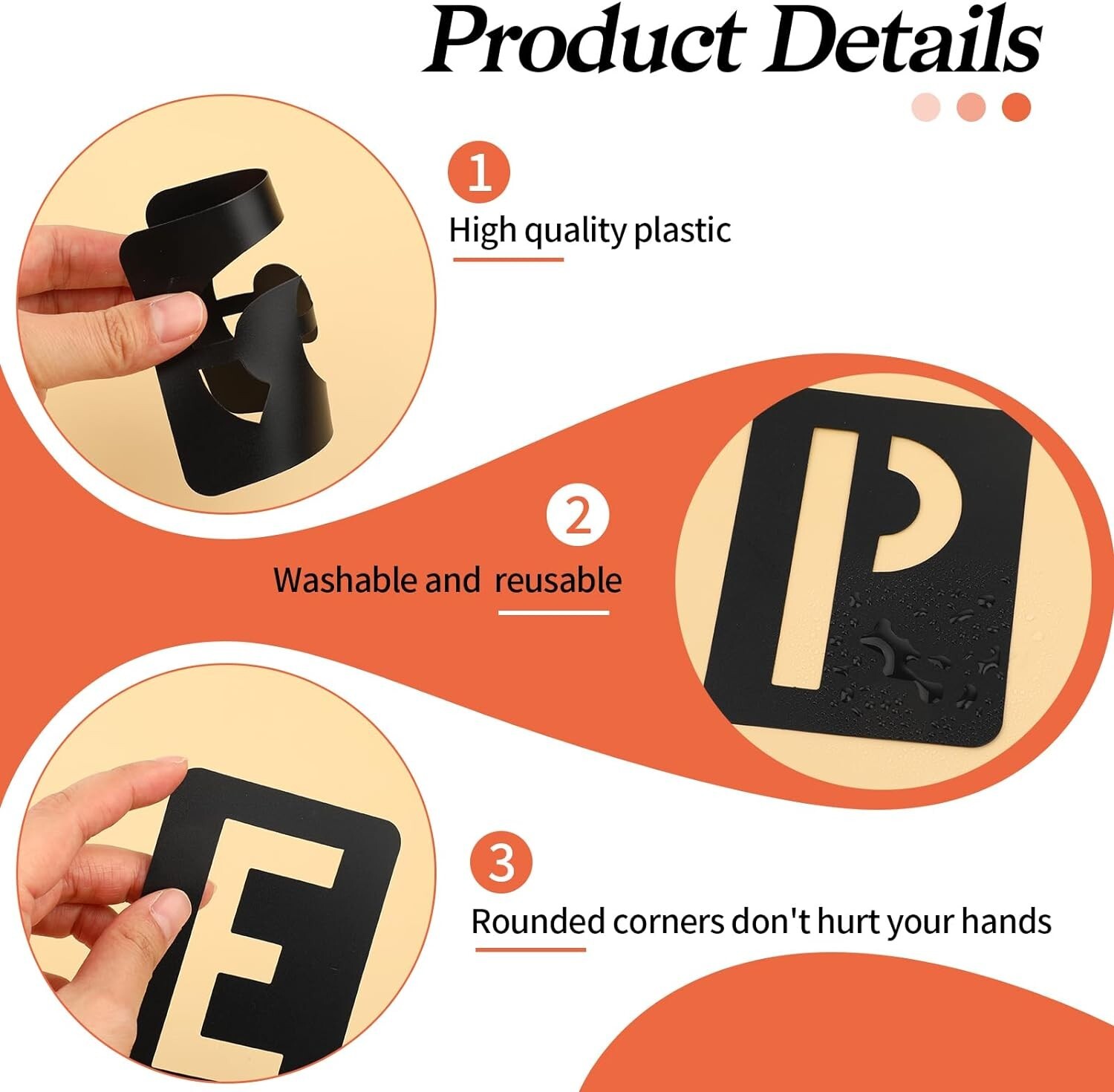 Letter Stencils 3 Inch Stencils Letters and Numbers for Spray Painting