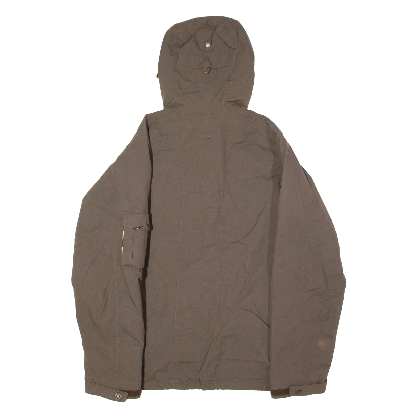 SALOMON Cappotto Parka Uomo Marrone Tela con Cappuccio L