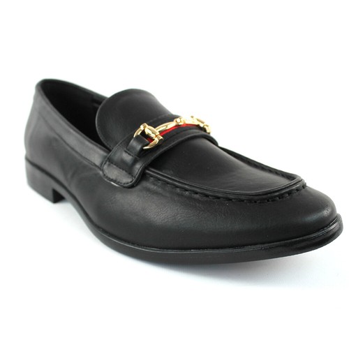 Mocasines negros con hebilla sin cordones para hombre de de moda zapatos informales/formales PUCCI 01 |