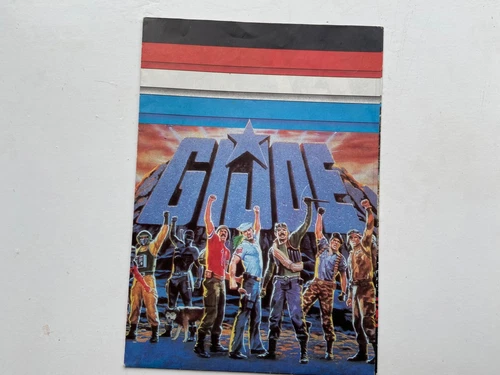 GIJOE 1987 folder checklist hasbro europe
