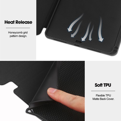 Leather Cover Case For iPad 7/8/9th Gen Air 11 inch M3 2025 6 5 4 3 Pro 11 10.5" - Picture 26 of 63