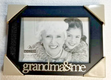 GRANDMA  ME Photo Frame Great Gift or Memory Size 4" X 6" Black