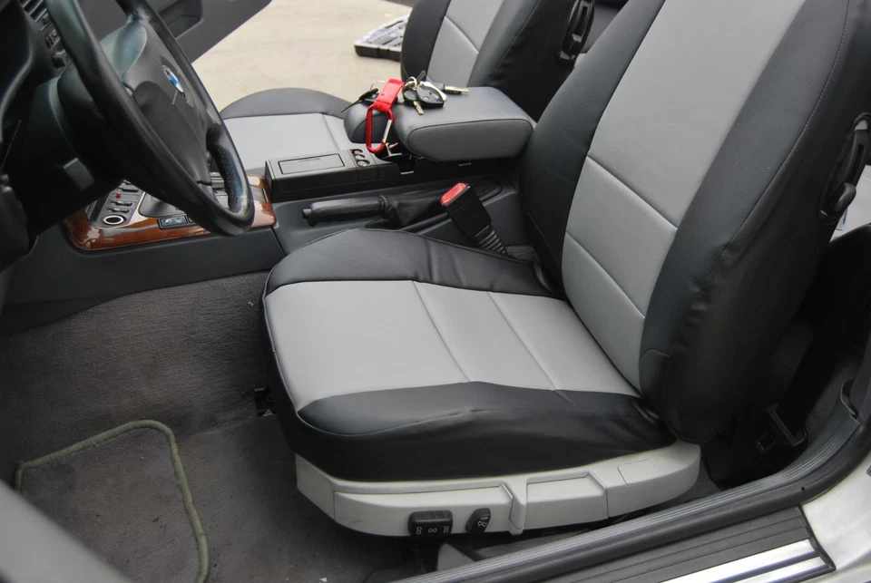 FUNDAS ASIENTO DELANTERO IGGEE S. CUERO AJUSTE PERSONALIZADO BMW E36 318 325 328 1992 - 1999 Foto 4 de 4