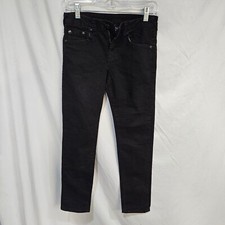 True Religion Jeans Boys Size 14 Black Geno Relaxed Slim Stretch Denim Pants