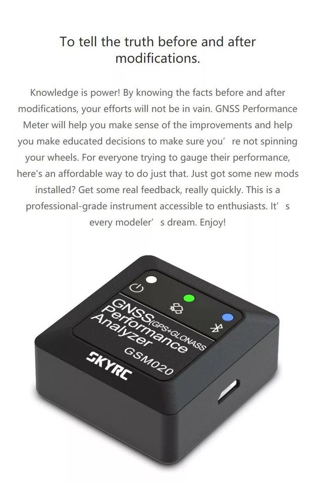 SKYRC GSM020 GNSS Performance Analyzer Speed Meter for RC Car Helicopter Drone - Image 4 of 4