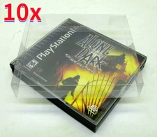 10x Box Protectors For PLAYSTATION ONE Double PS1 Games Music Double CD Jewel
