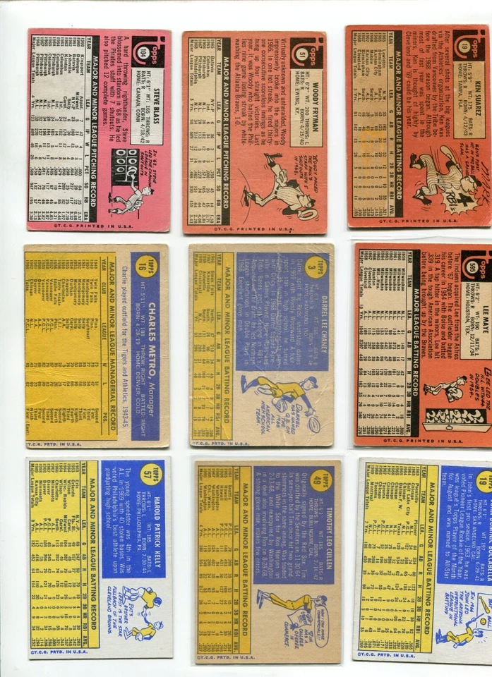 B - 1969/70 Topps 27 карт лот: Джим Уинн, Стив Ренко, Фрэнк Уинги и т.д. Почти как новый - Изображение 2 из 4