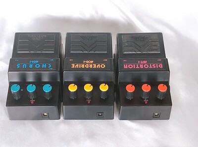 ARIA ギター エフェクター 3点セット ADS-1 AOD-1 ADT-1 Aria ADT-1, AOD-1 & ACH-1 1990s Vintage Guitar Pedal Made in